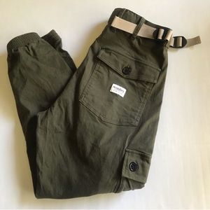 Wondery "Isable 2.0" Green Hiking Pants Joggers Cargo Women’s Short Small.